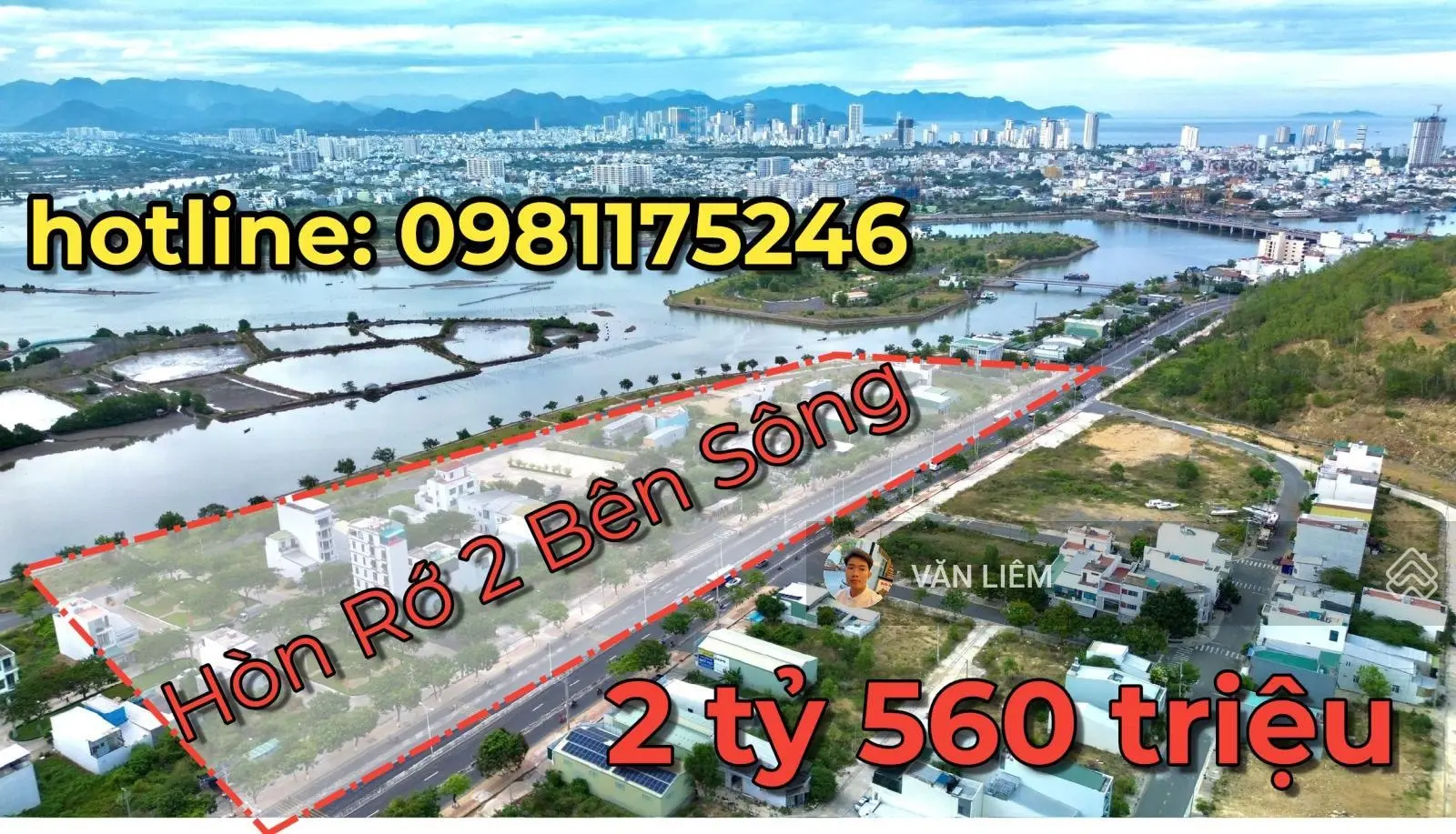 Cần bán lô đất Tái định cư Hòn Rớ 2 - Nha Trang - Nhanh Sông - Diện tích: 80m2 ngang 5m,