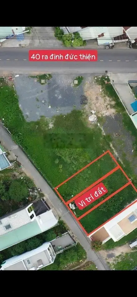 Kẹt tiền bán lô đất khu dân cư hiện hữu 110m2 - Đinh Đức Thiện ngay Chợ Bình Chánh - Giá 550tr