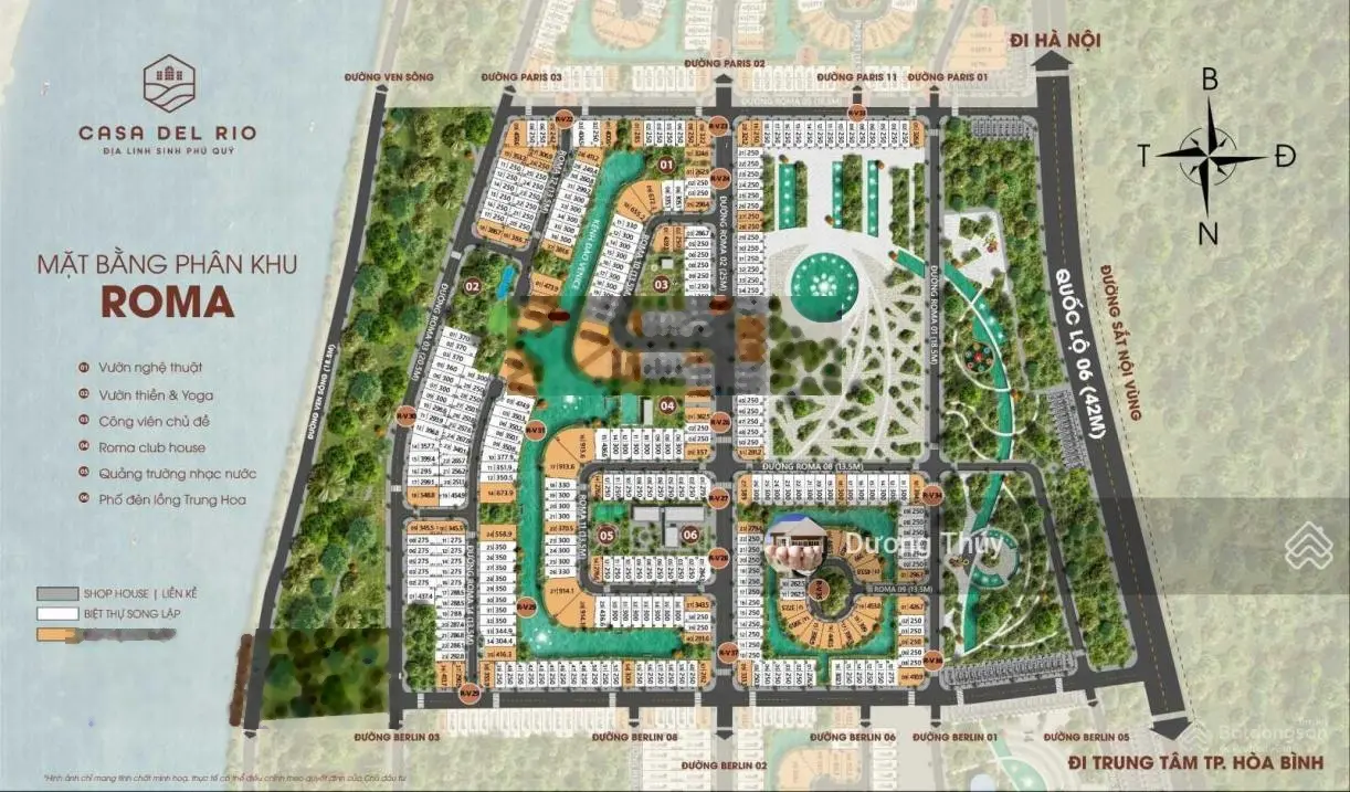 Bán dự án Casa Del Rio Hòa Bình, vị trí đẹp nhất DA, view sông, vay 70%. LH 0877 556 ***