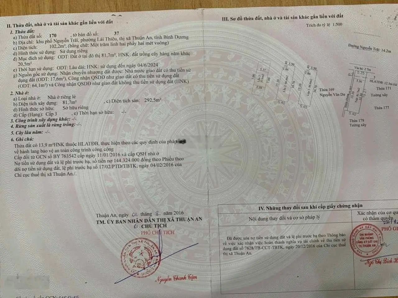 Bán nhà trung tâm Lái Thiêu giá 13 tỷ, diện tích 102 m2, tại đường Nguyễn Trãi, Phường Lái Thiêu, Thuận An, Bình Dương