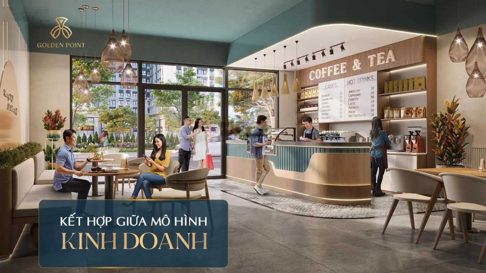 10 căn liền kề shophouse cuối cùng tại Golden Point giá từ 5,1xx tỷ , 67,5 -75m2. Đường ô tô 15m