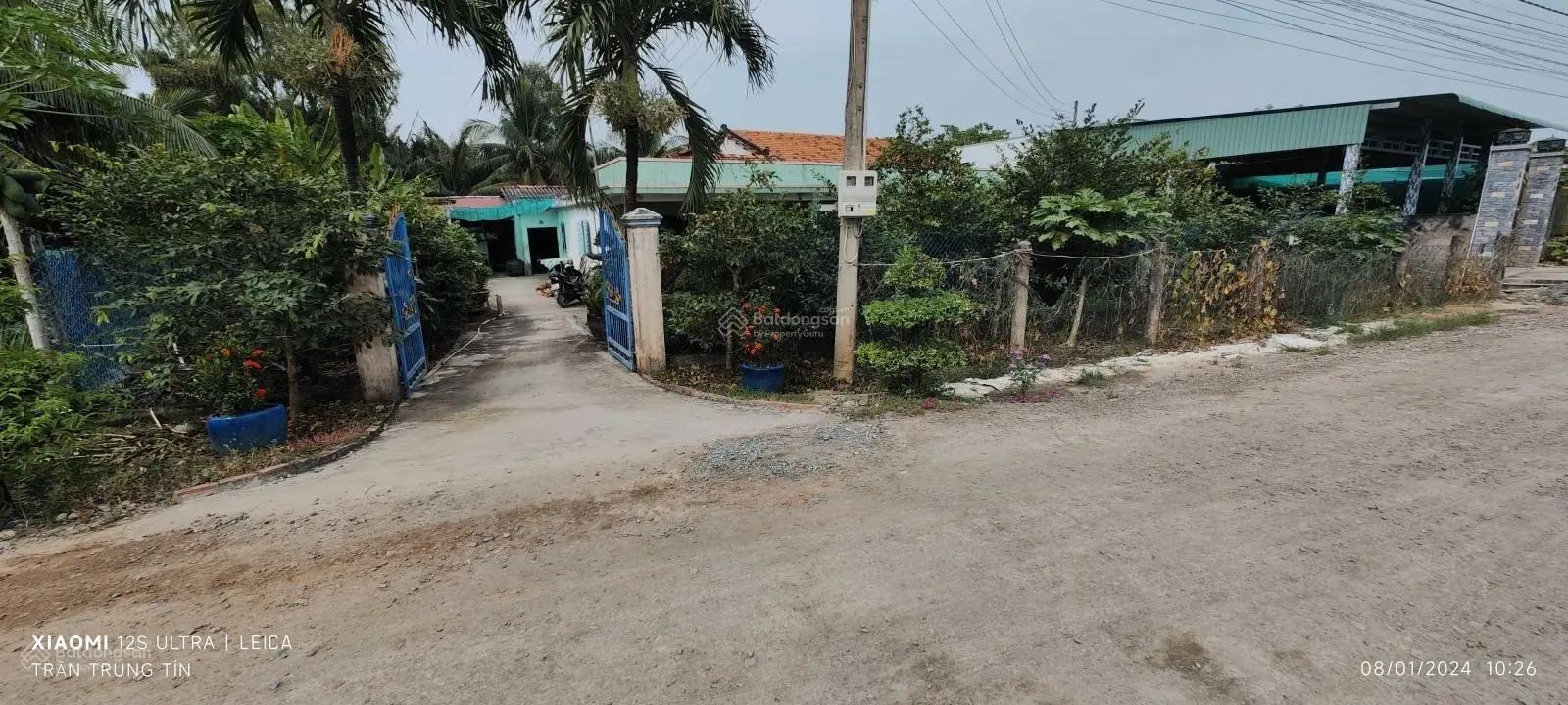 Bán lô đất thổ vườn có nhà mặt tiền Đê Bao, giá 3,3 tỷ