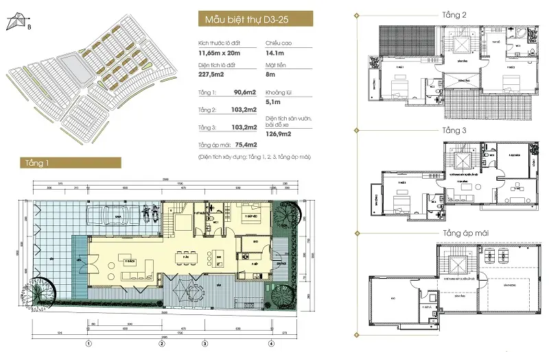 Bán gấp căn BT An Vượng 32 tỷ 180m2 nhận nhà ở ngay sẵn sổ đỏ