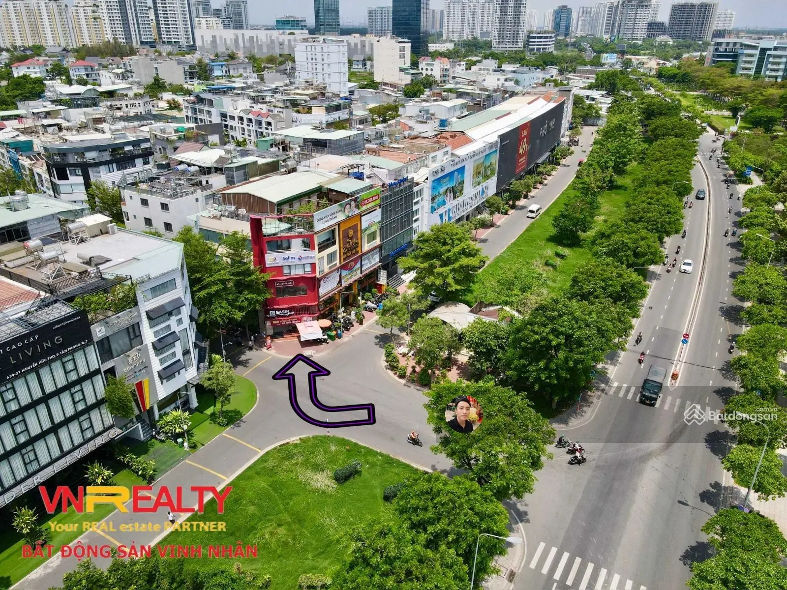 Cần bán nhanh nhà phố 4 tầng (5x20m) góc 2 MT Nguyễn Hữu Thọ và Đường Số 3 KDC Kim Sơn giá 29,5 tỷ