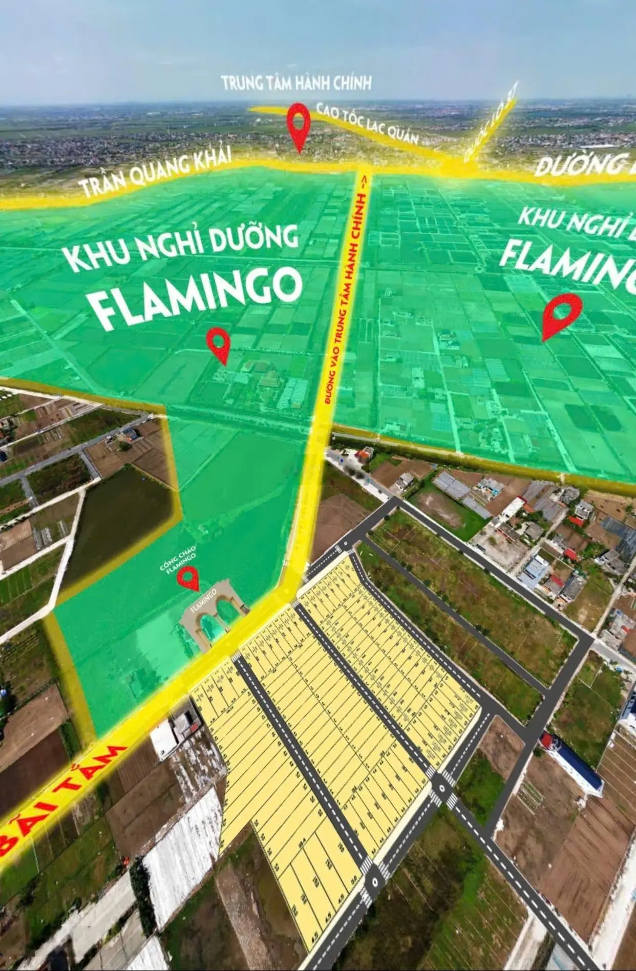 Tiềm năng tăng giá X3 khi dự án Flamingo vào giải phóng mặt bằng, chỉ 3 phút ra khu công nghiệp