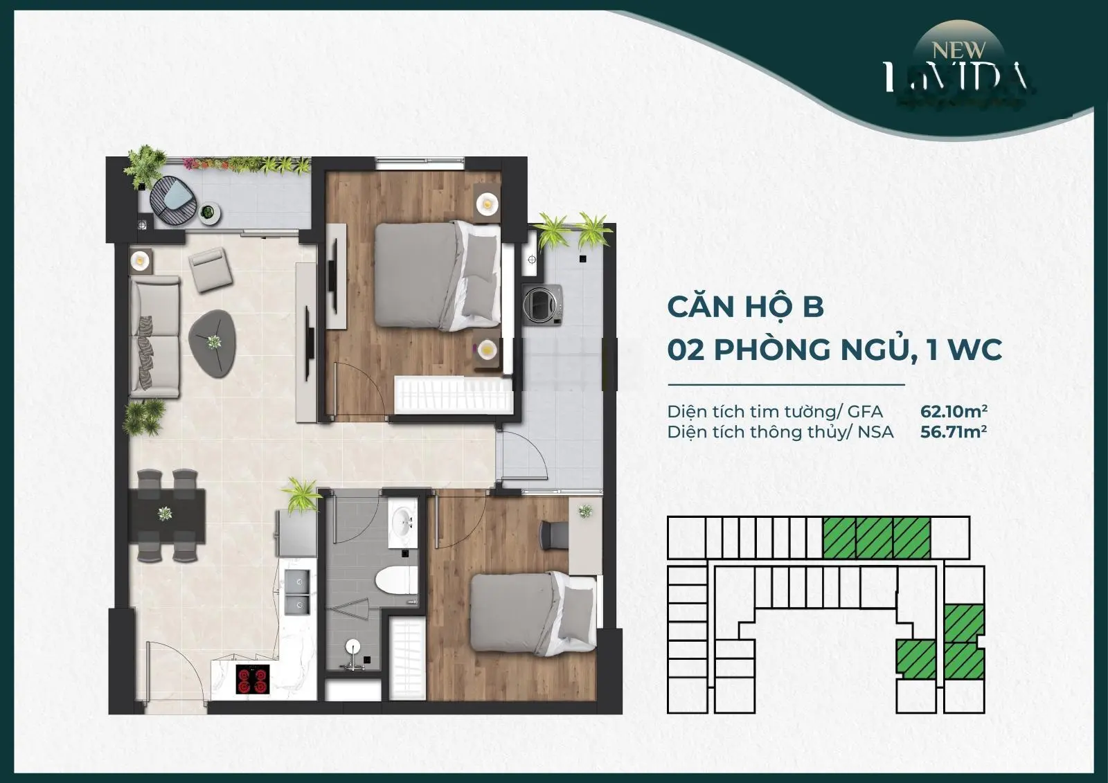 Suất nhà ở xã hội TP. Dĩ An. Thanh toán 320tr ký HĐMB sở hữu căn 2PN. Quý 2/2025 nhận nhà