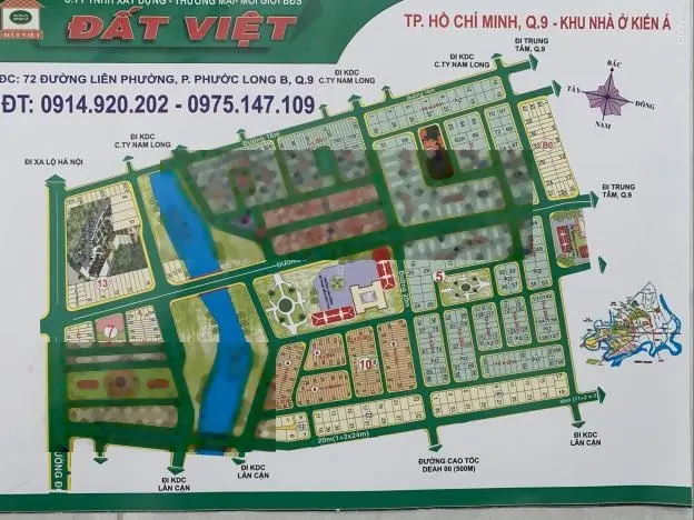 Chính chủ cần sang gấp lô đất MT Liên Phường, Q. 9, dự án Kiến Á, DT 5x20m, Lh 0914.920.202