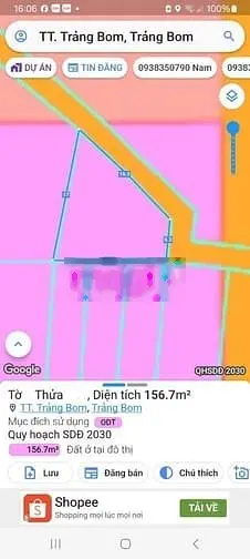 Cần bán căn nhà 156m, thị trấn Trảng Bom, Đồng Nai