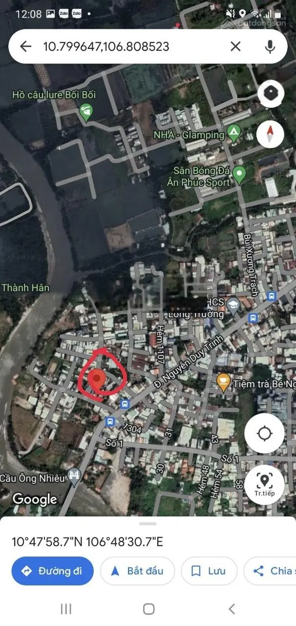 Bán đất mặt tiền đường số 2 Nguyễn Duy Trinh, DT: 234 m2(ngang 9m), giá: 13ty8 TL. LH: 0903 333 ***