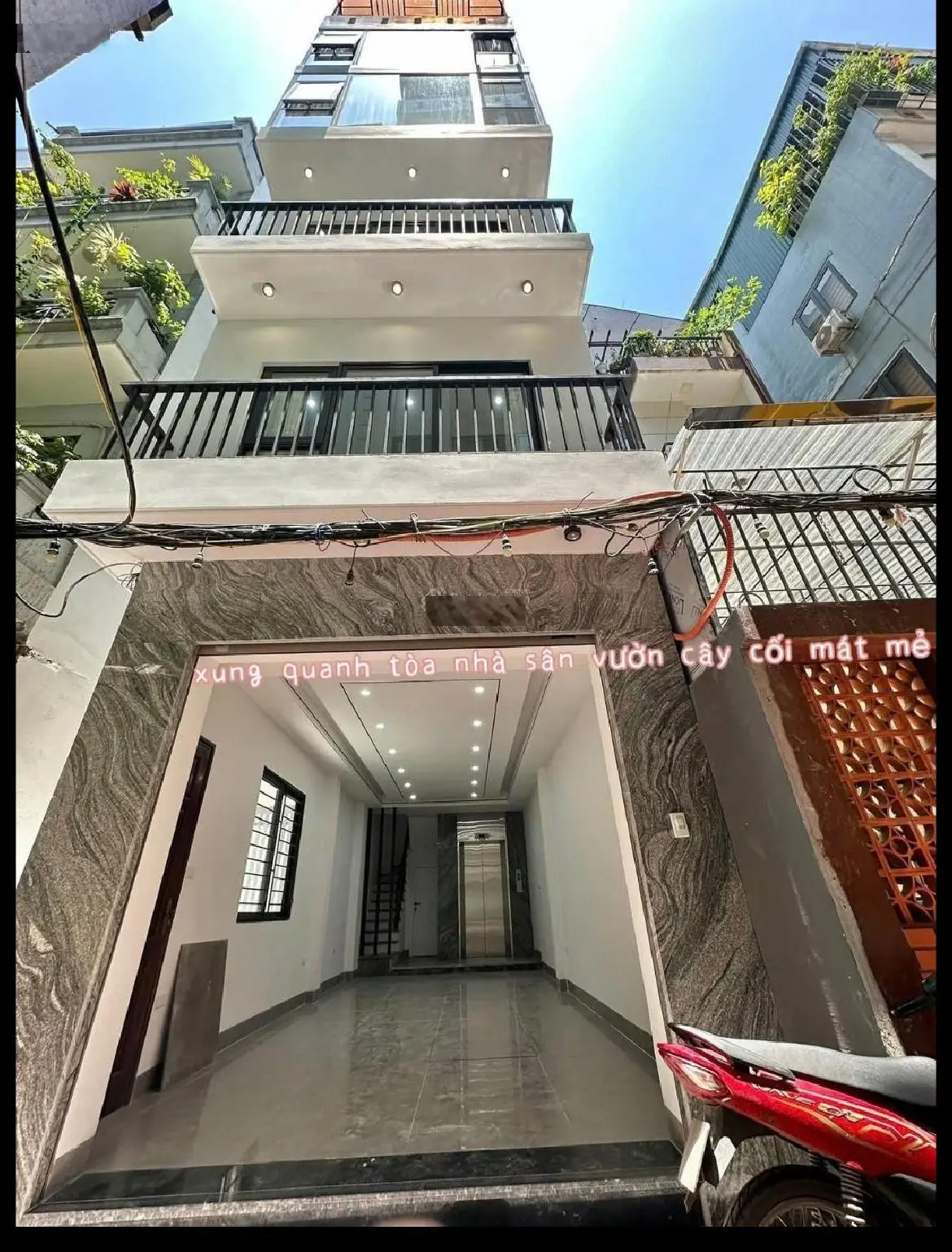 Nhà hoàn thiện lô góc ánh sáng ngập tràn full nội thất đẹp long lanh 7 tầng thang máy