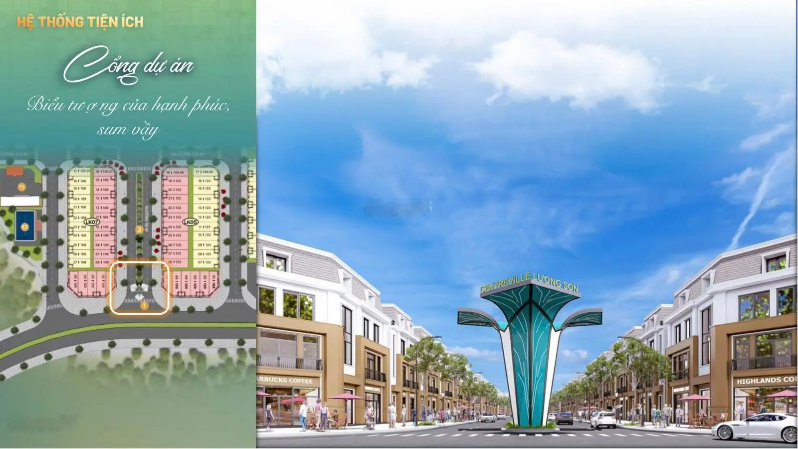 20 căn Shophouse, Liền kề 100m2 chỉ 2,3 tỷ. Hỗ trợ vay. Đã có sổ đỏ lâu dài. Cách Ngã Tư Sở 35km