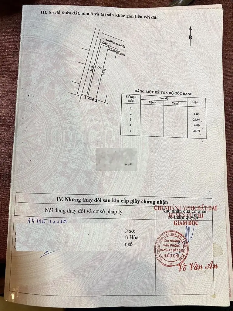 Bán nhanh 98m2 đất thổ cư đường nhanh Nguyễn Văn Khạ Củ Chi giá 750 tr