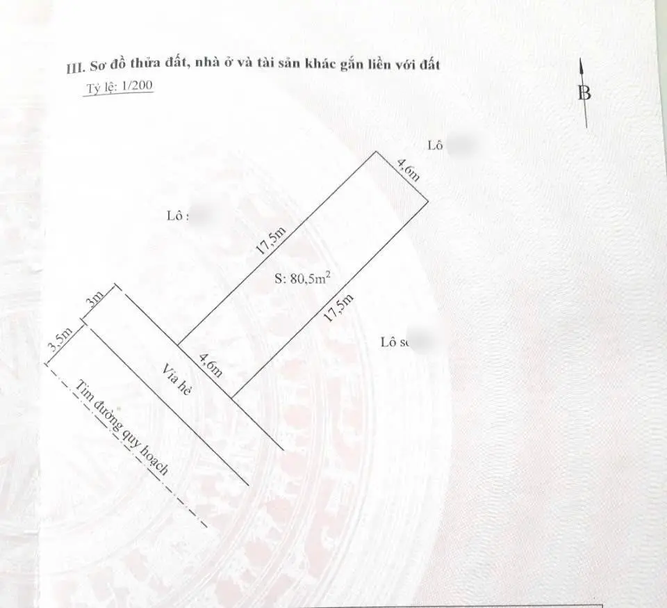 Bán 80.5m2 đất tuyến 2 Lê Hồng Phong giá tốt
