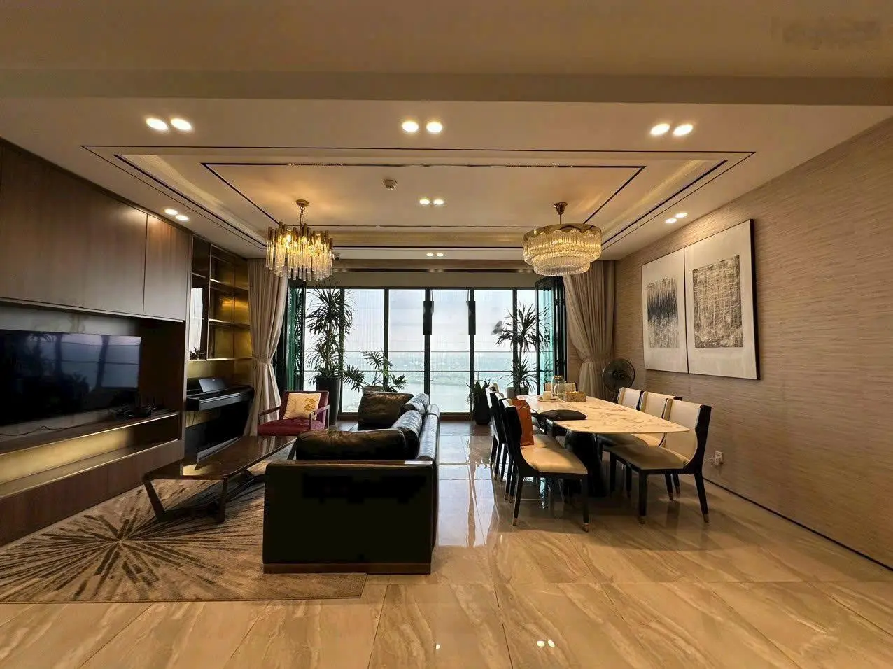 D'Edge: Căn 4PN - View sông lầu cao, 188 m2, full NT đẹp. Nhà trống. Giá 28 tỷ. Xem căn hộ 24/7