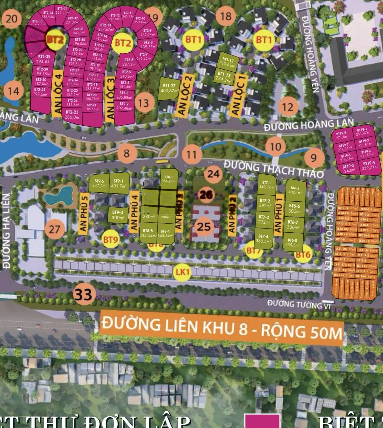Cần bán LK mặt đường Liên Khu 8 rộng 50m dự án Hà Đô Charm, 2 mặt tiền, đẳng cấp 0989 031 ***