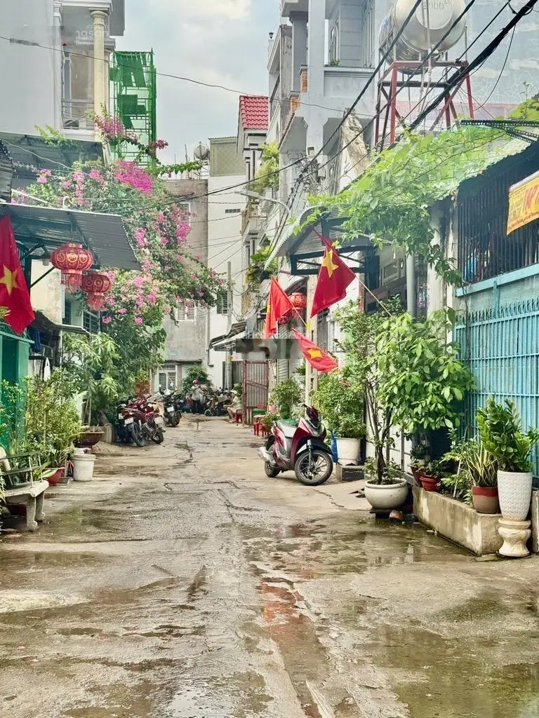 Nhà 1 trệt 1 lửng - hẻm xe tải 6m - ngay chợ tch03 - quận 12 diện tích: 48m