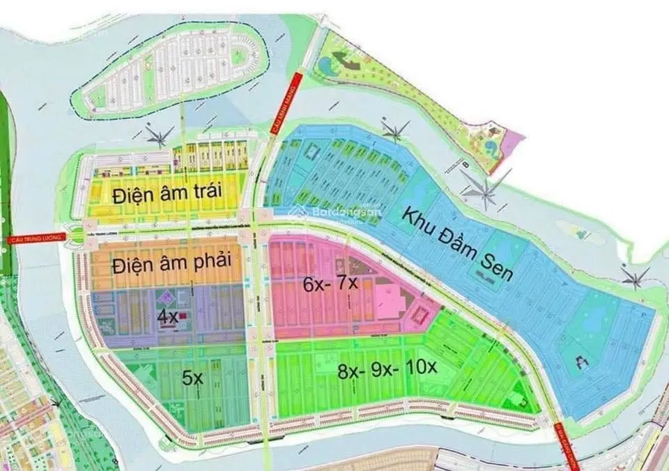 Nam Hòa Xuân B2.48 Đông Nam trục thông. Sạch