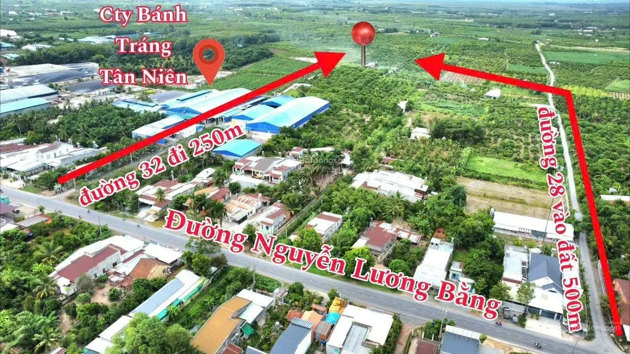 Bán đất thị xã Hòa Thành sát đường Nguyễn Lương Bằng đủ mọi tiện ích và kdc đông đúc giá rẻ