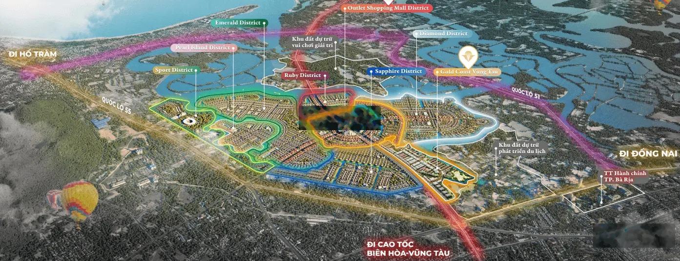 Mở bán dự án Gold Coast Vũng Tàu Quy mô 1.200 hecta dự án khu Đô thị Sở hữu lâu dài đầu tiên tại VT