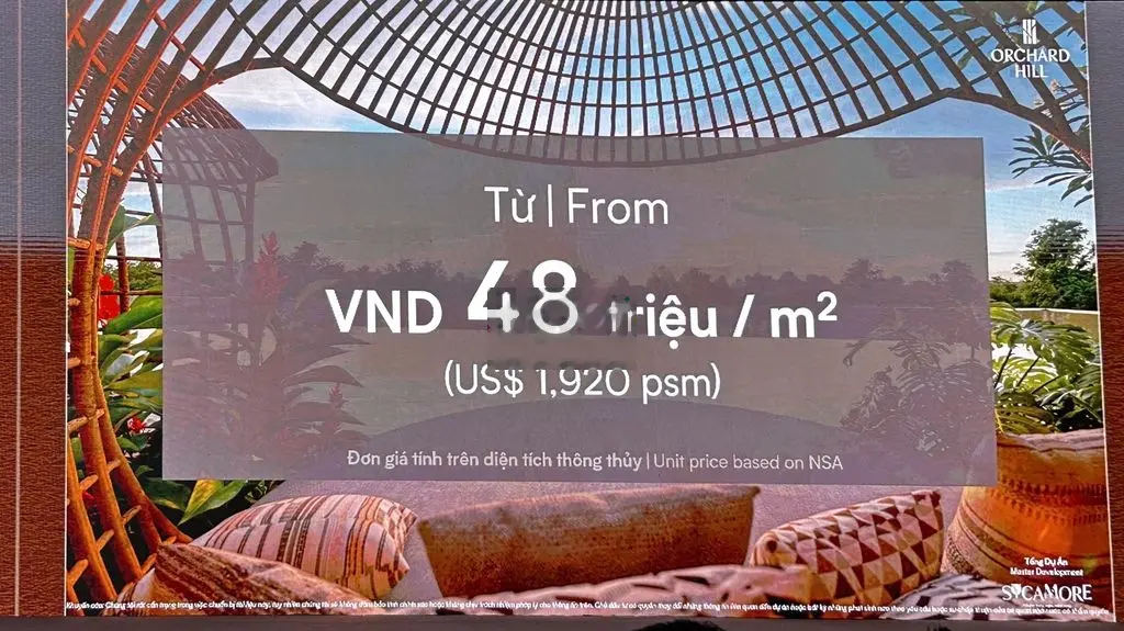 Lần đầu tiên Tại Việt Nam sở hữu căn hộ cdt Capitaland giá 48 tr/m2