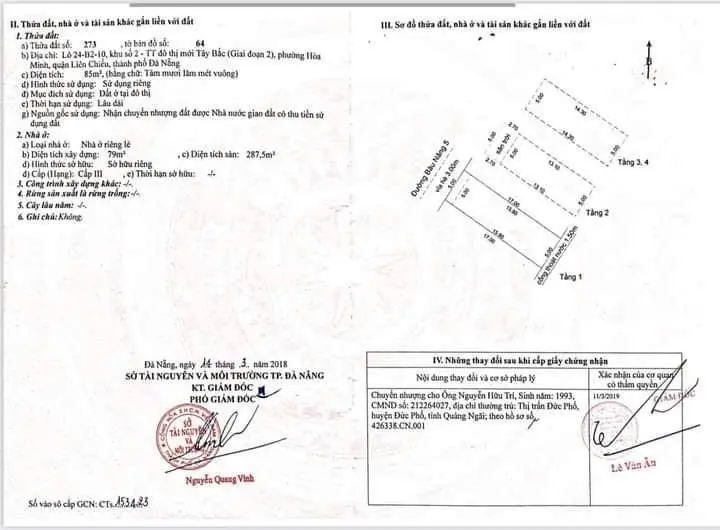 Bán nhà mặt tiền Bàu Năng, Hoà Minh, Liên Chiểu