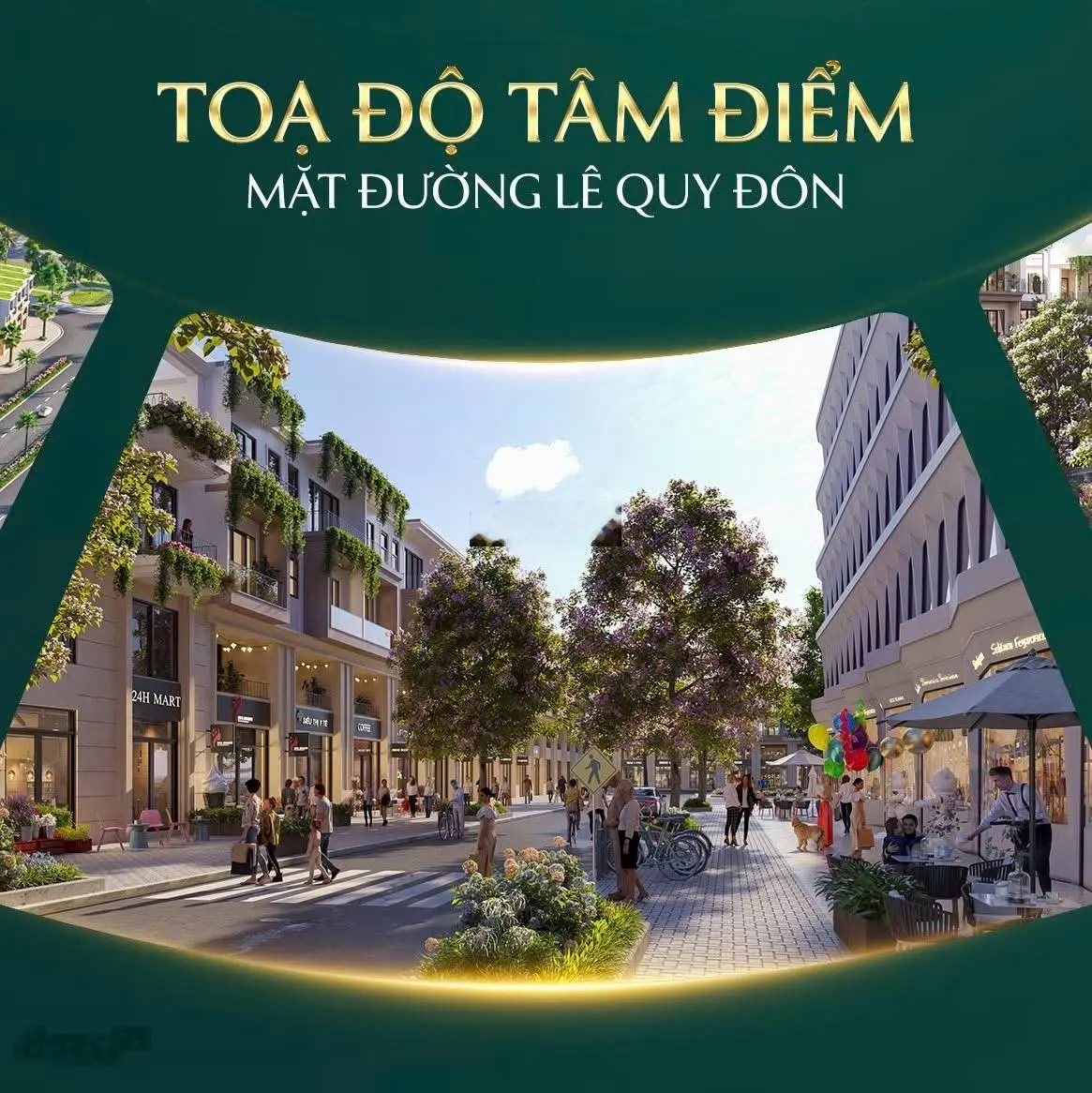 Chủ đầu tư Glory Downtown nhận booking shophouse đường Lê Quý Đôn 0941 391 ***