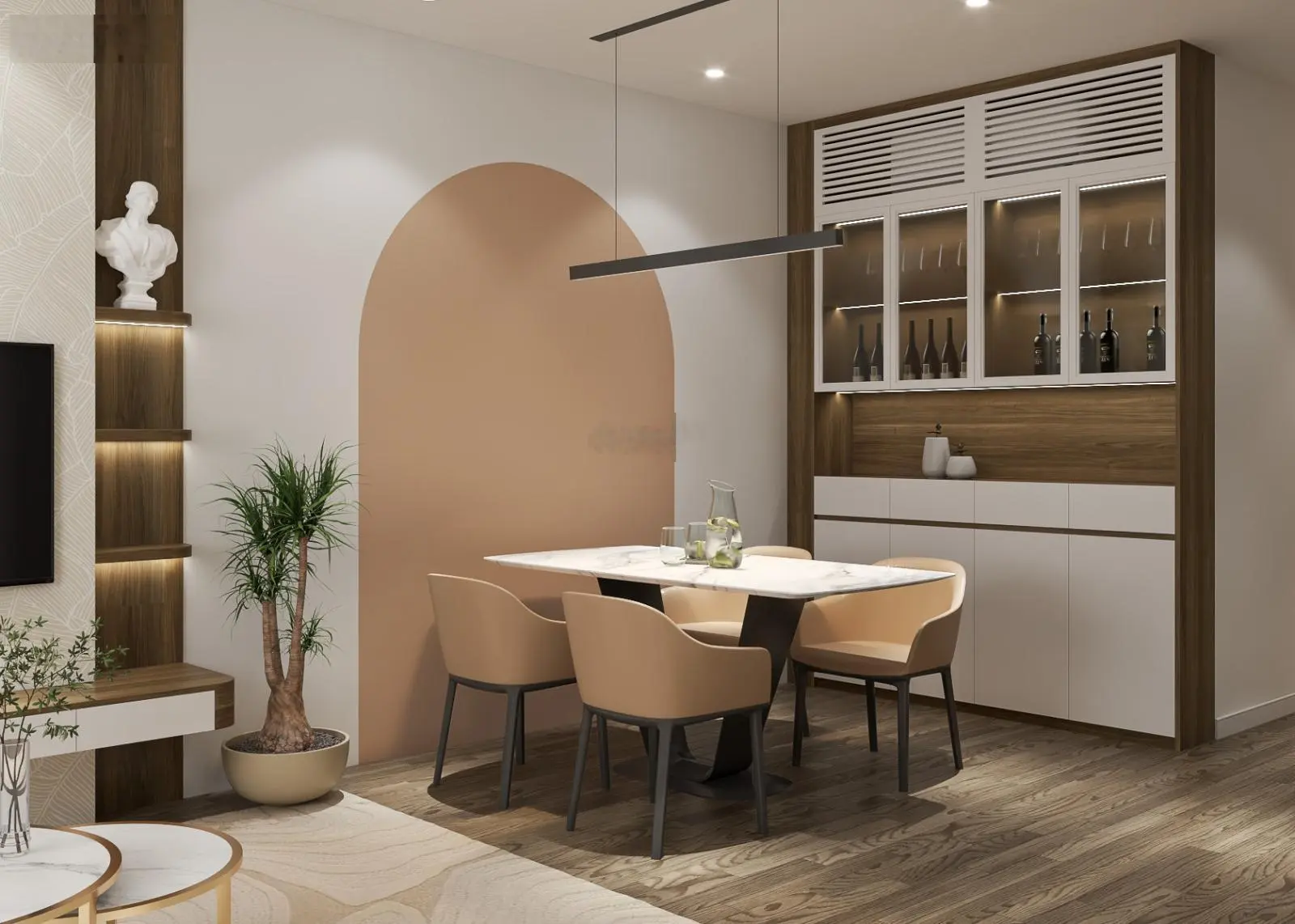Bán CH dự án Hei Tower, diện tích 63m2 thiết kế 2N-1W, full nội thất, giá 4,1 tỷ có thương lượng