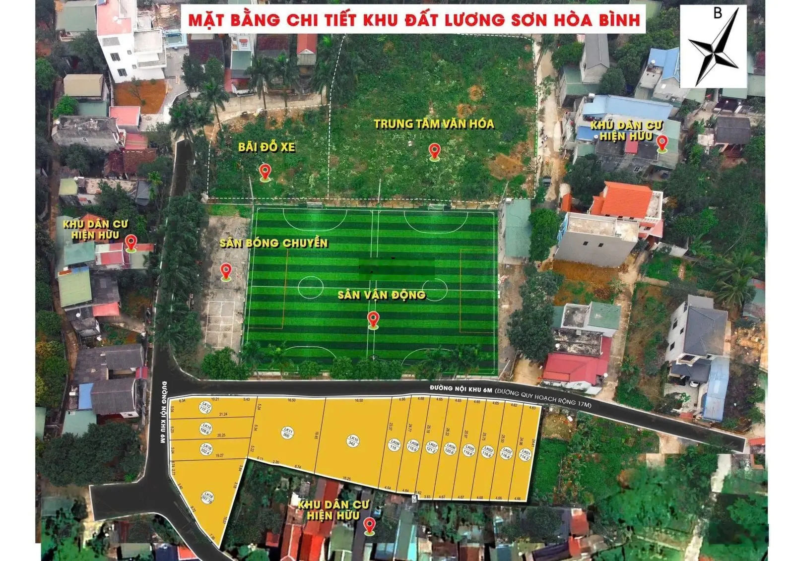 Bán đất 132m2 ở trung tâm thị trấn Lương Sơn, sắp lên thị xã
