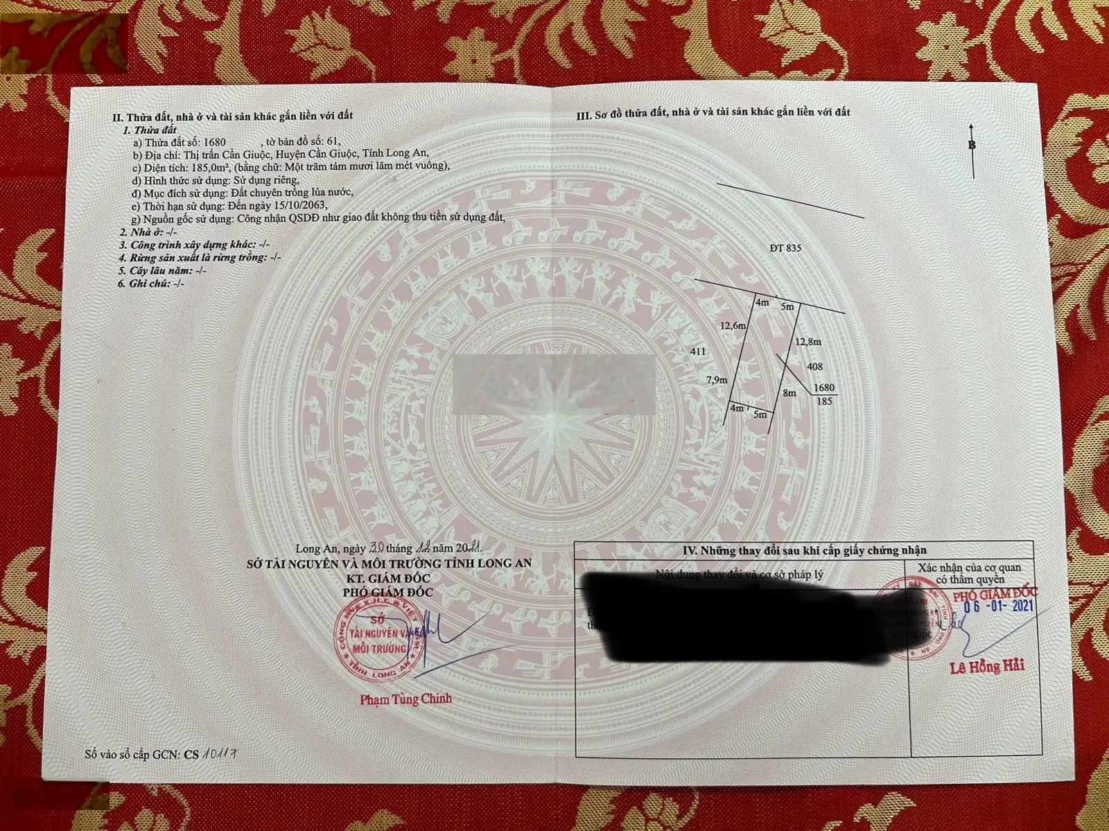 Bán nhà mặt tiền tại đường 835, Thị trấn Cần Giuộc, Cần Giuộc, Long An, 28 triệu, 995m2