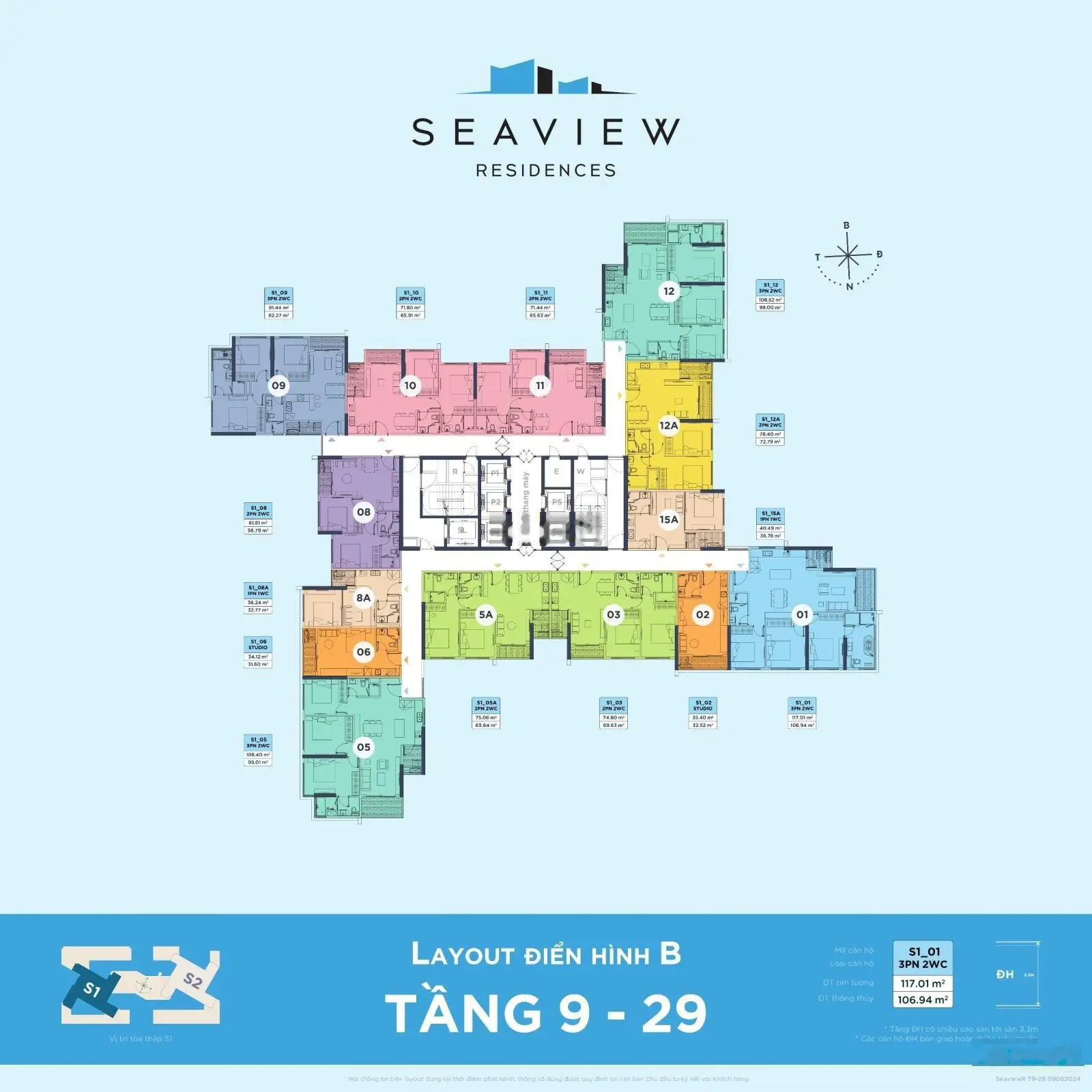 Hàng hiếm chung cư tòa S1 - S2 chung cư Seaview Eco Central Park - Thành phố Vinh