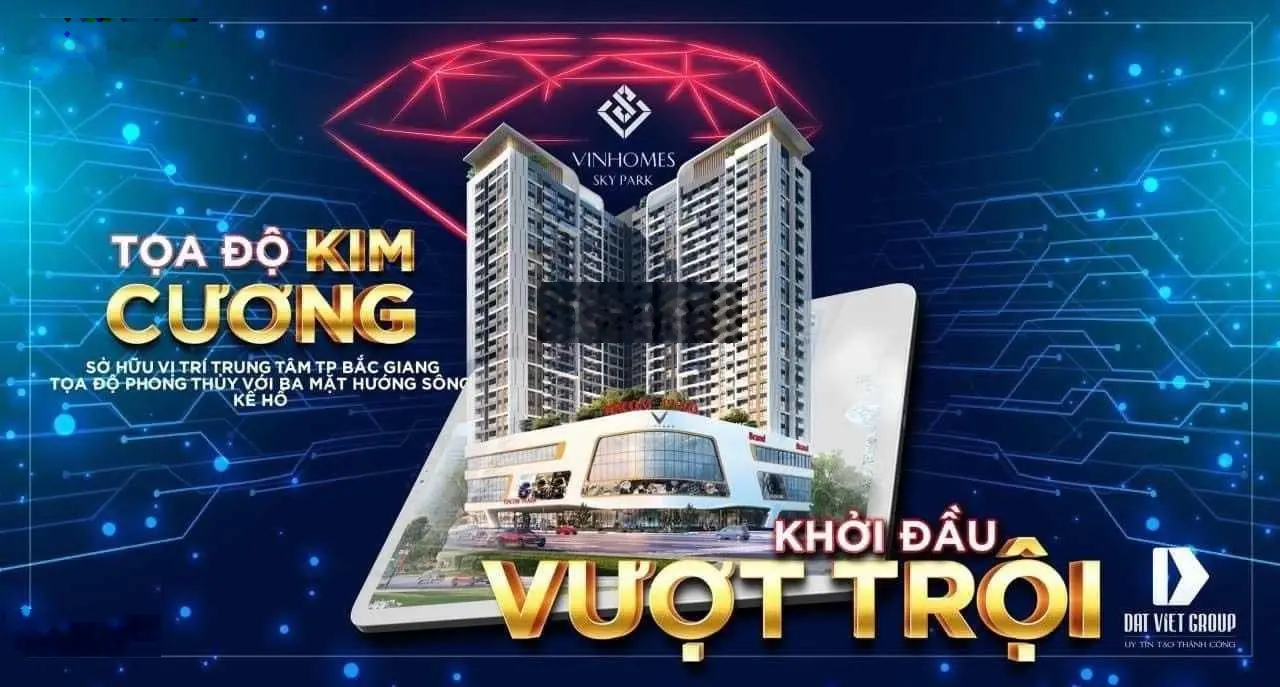 Hot hot. Bán căn hộ studio và 1PN Vinhomes Sky Park Bắc Giang giá từ 1.6x tỷ