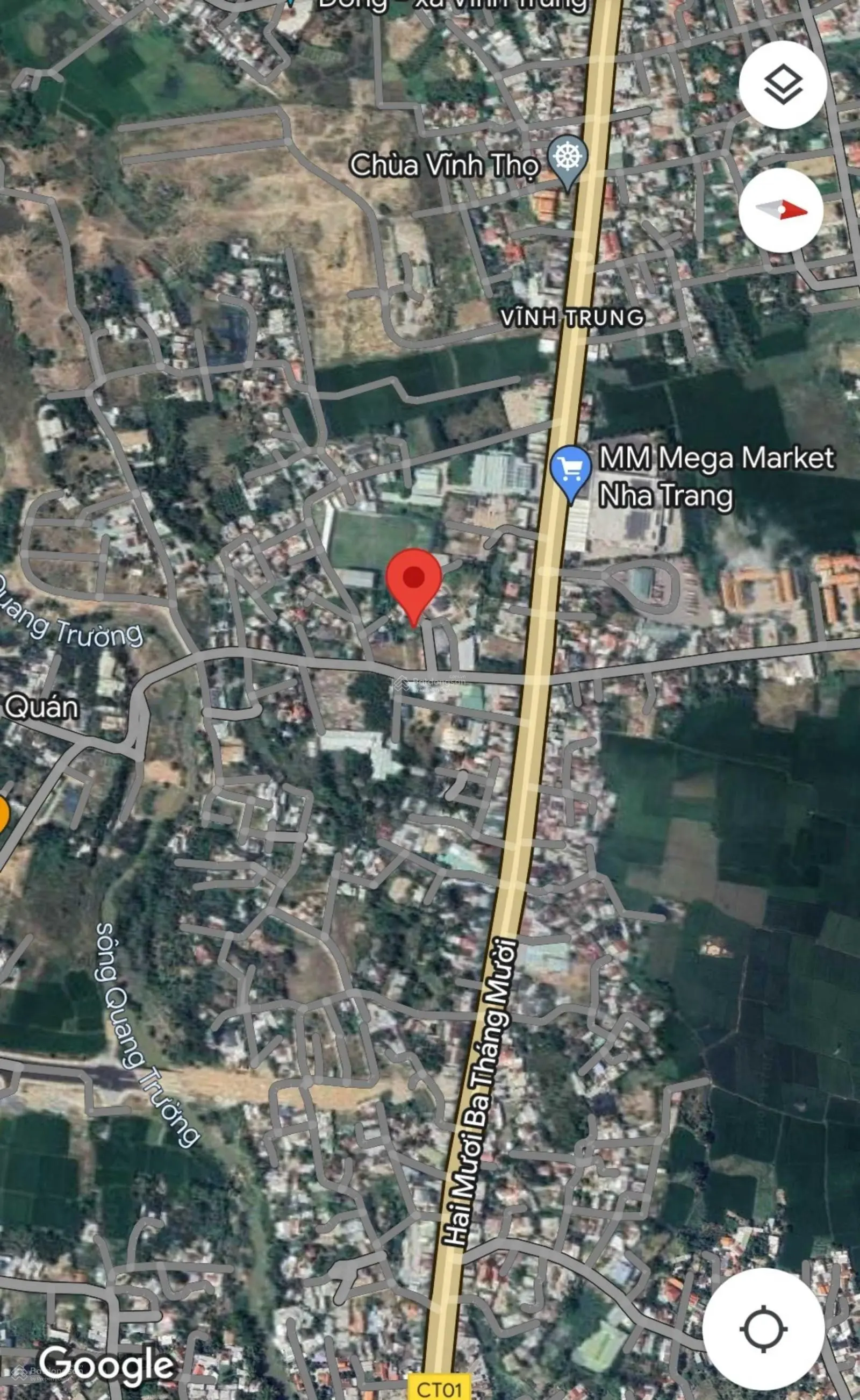 Lô đất Vĩnh Trung cách đường 23/10 chỉ 100m, gần siêu thị Metro, sát đường thông Võ Nguyên Giáp