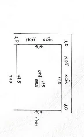 Nhỉnh 1 tỷ lô góc 200m full thổ cưTrần phú chương mỹ