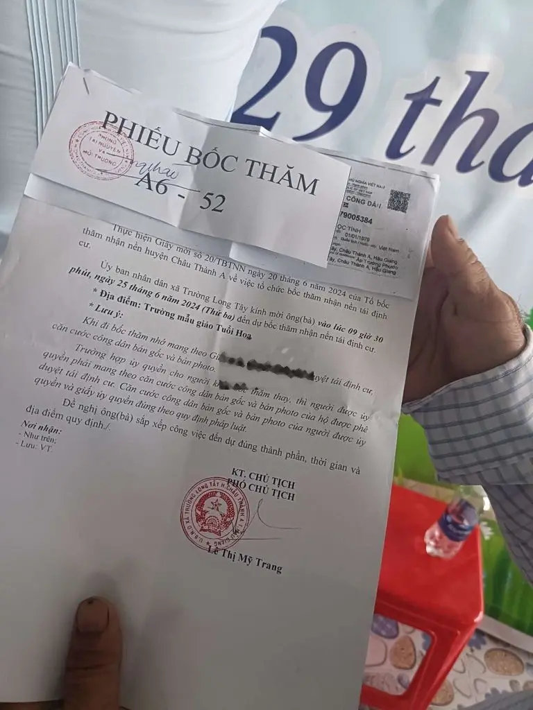 BÁN NỀ TÁI ĐỊNH CƯ TÂN HOÀ