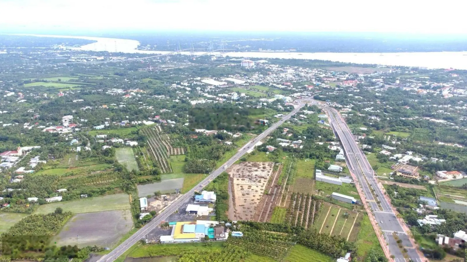 Bán 1.5 ha đất Ngay khu trung tâm tam giác QL1A và Võ Văn Kiệt, Tân Quới Tây, TP.Vĩnh Long