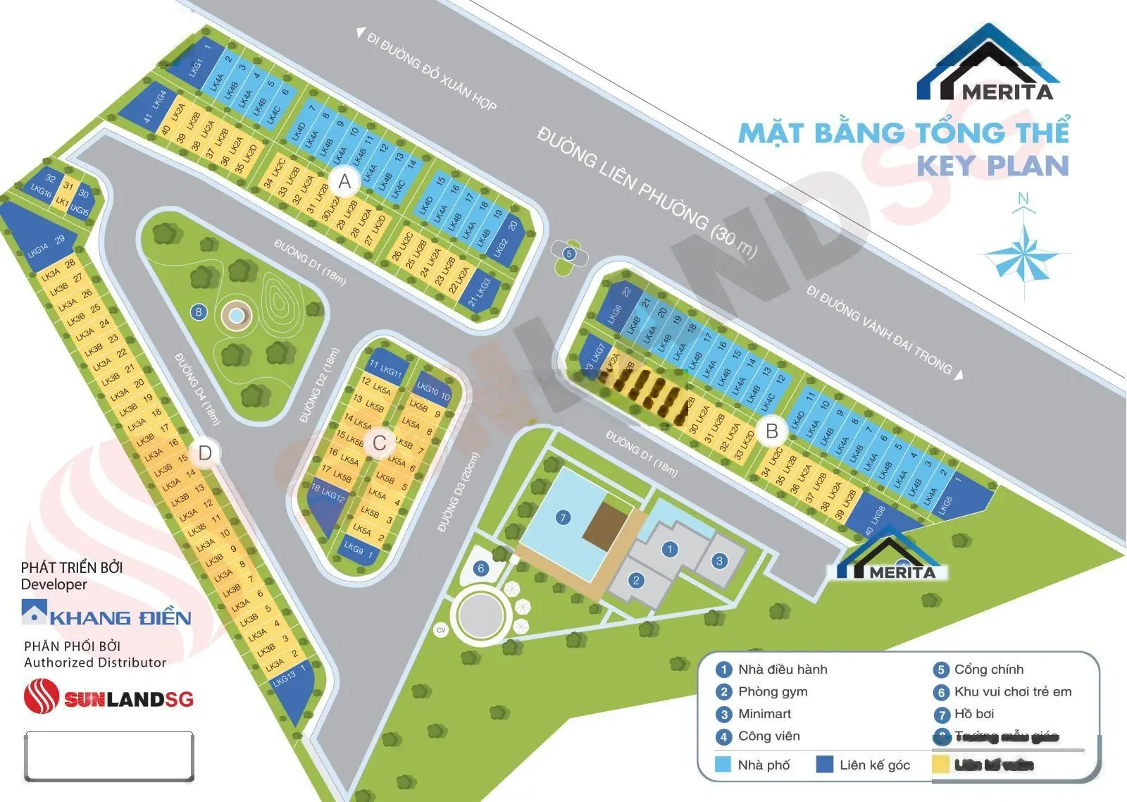 Bán gấp nhà phố thương mại mặt tiền Liên Phường