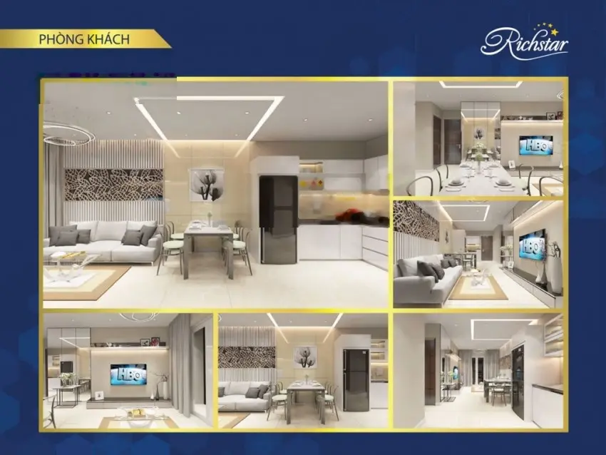 Bán căn hộ chung cư Rich Star, 93 m2, Hòa Bình, Hiệp tân, Tân phú, TP HCM