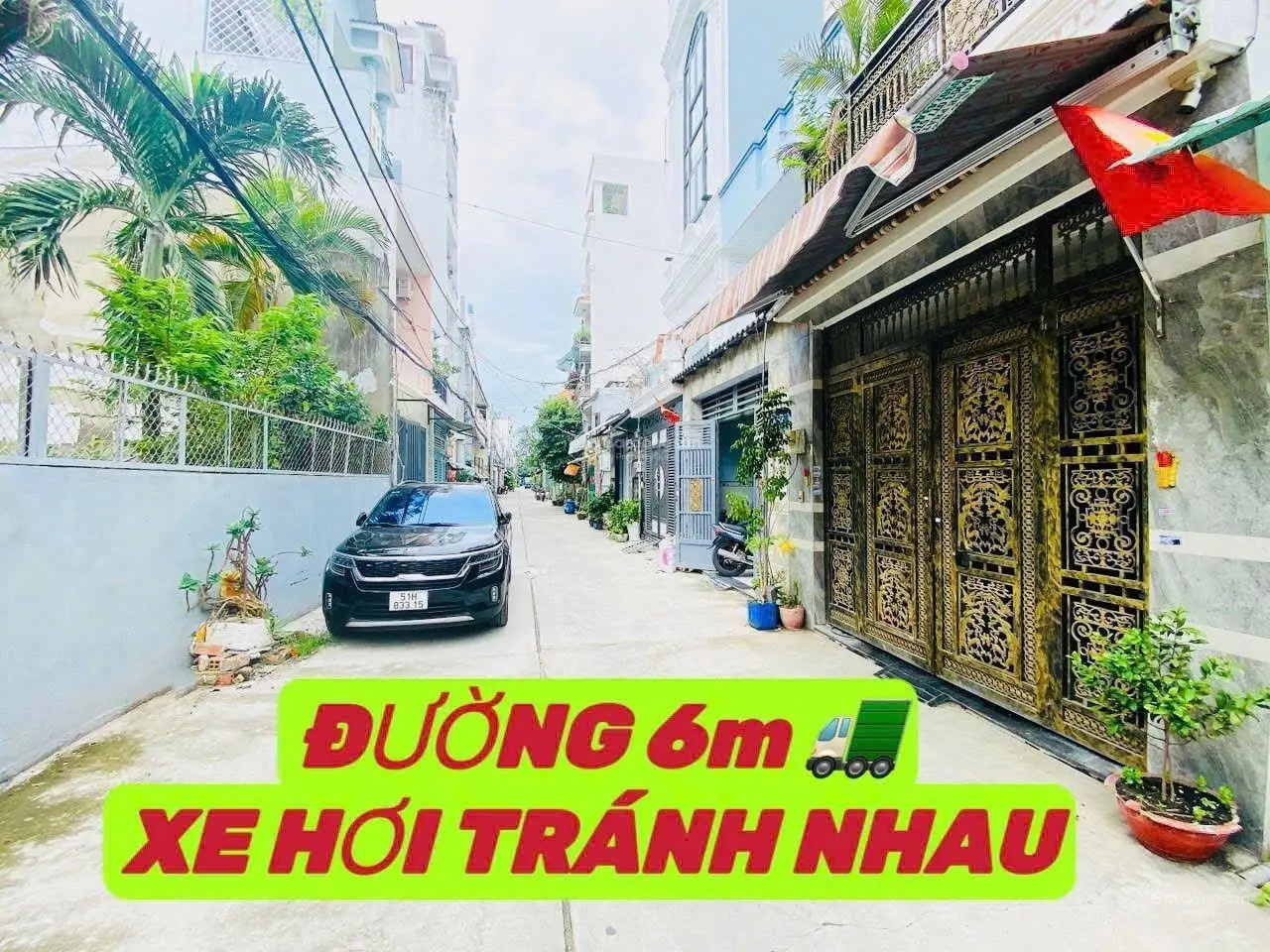 Bình Tân Hẻm 413 Lê Văn Quới nhà hẻm 2 mặt tiền trước sau 4 lầu xe hơi tới cửa giá 6,2 tỷ TL mạnh