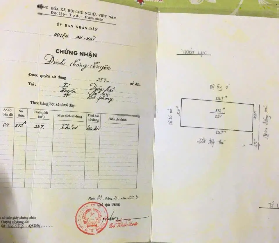HÀNG HIẾM !! 257m2 Ngang 10m2 đường ô tô đua phân lô hoặc xây Biệt Thự tuyệt vời
