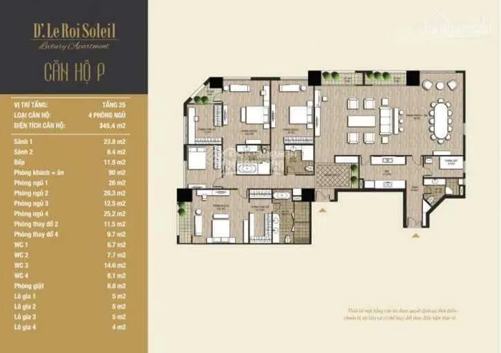 Tổng hợp quỹ căn đẹp có giá rẻ nhất tòa D'Le Roi Soleil số 2 Đặng Thai Mai, Quảng An Tây Hồ, Hà Nội