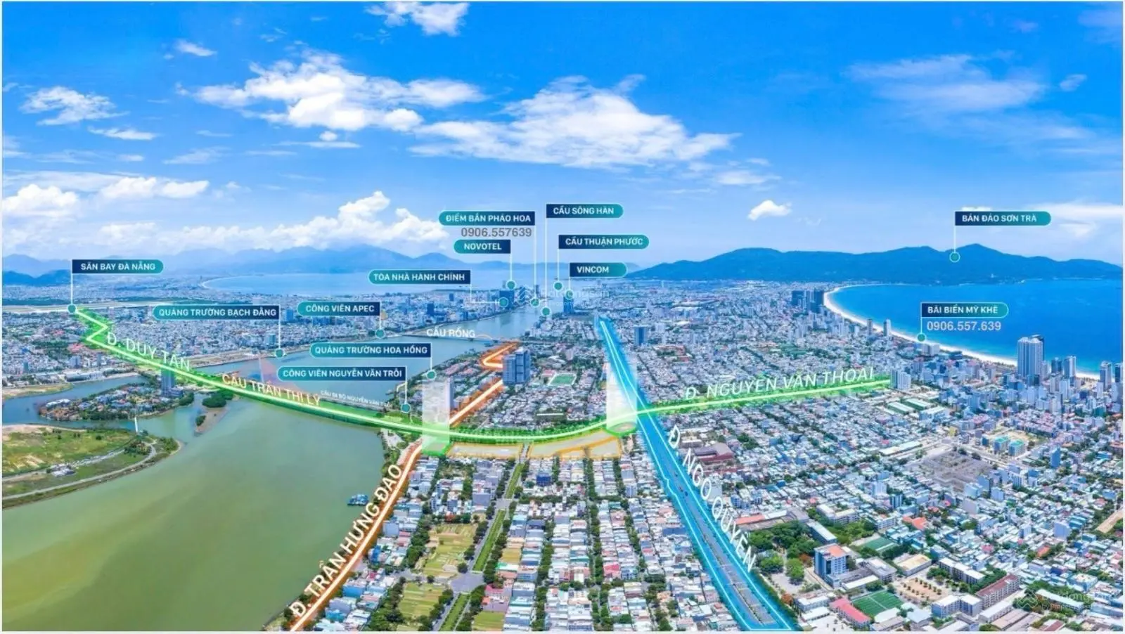 Bán nhà phố liền kề 6 tầng 19 tỷ đầu đường Nguyễn Văn Thoại trung tâm TP Đà Nẵng, biển Mỹ Khê