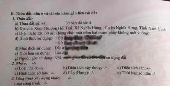 Đất chính chủ cần bán
