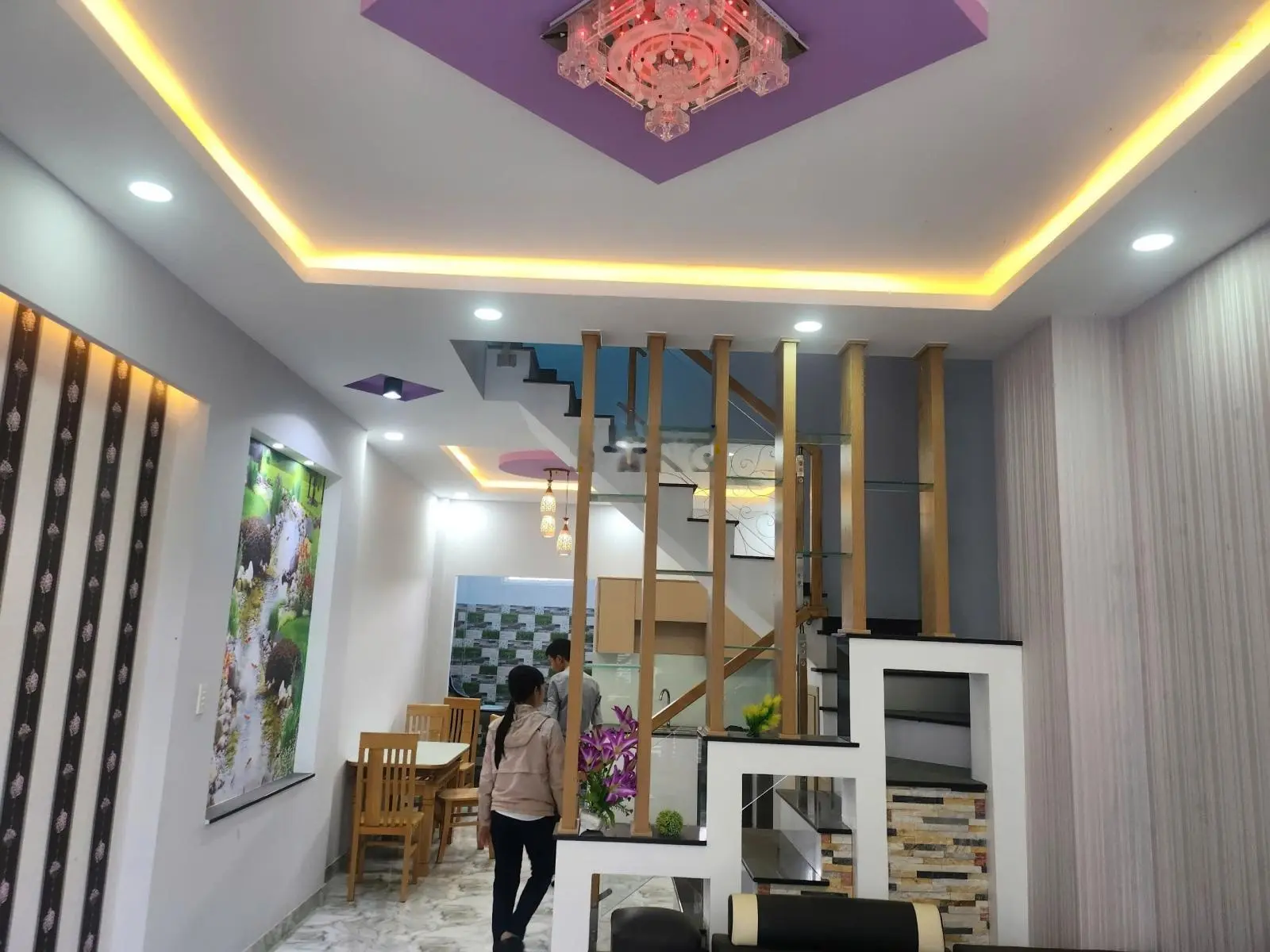 Bán nhà đẹp kiên cố 1tỷ475 68m2 SHR 1trệt 1lầu xã An Thới, Trảng Bàng