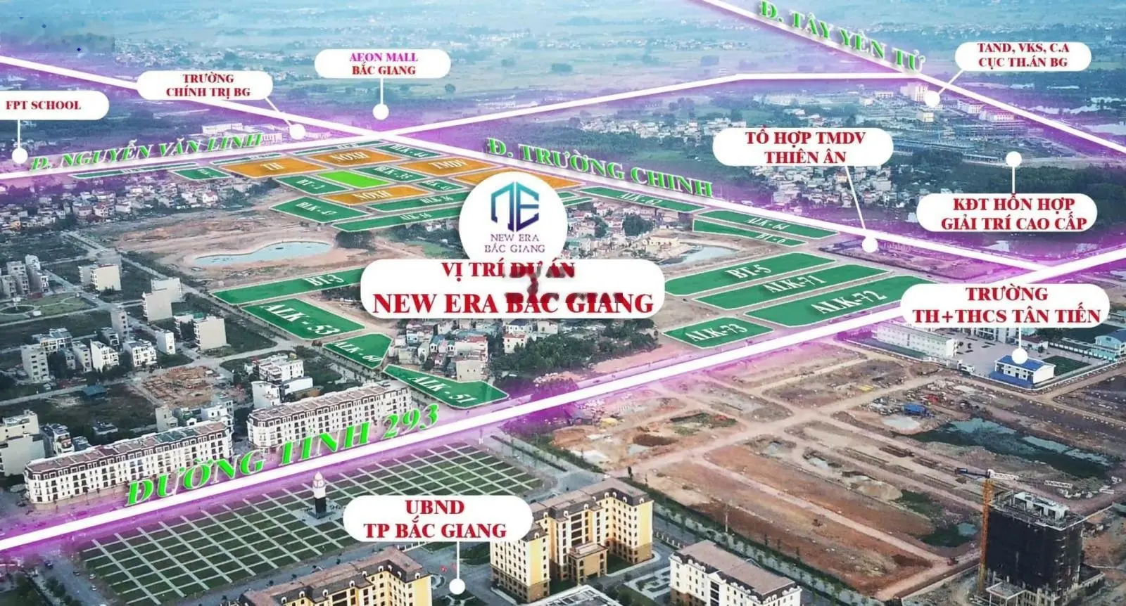 Bán lô duy nhất làn 1 đường Tôn Đức Thắng KĐT phía Nam Bắc Giang, cạnh chợ, biệt thự giá 2,3 tỷ