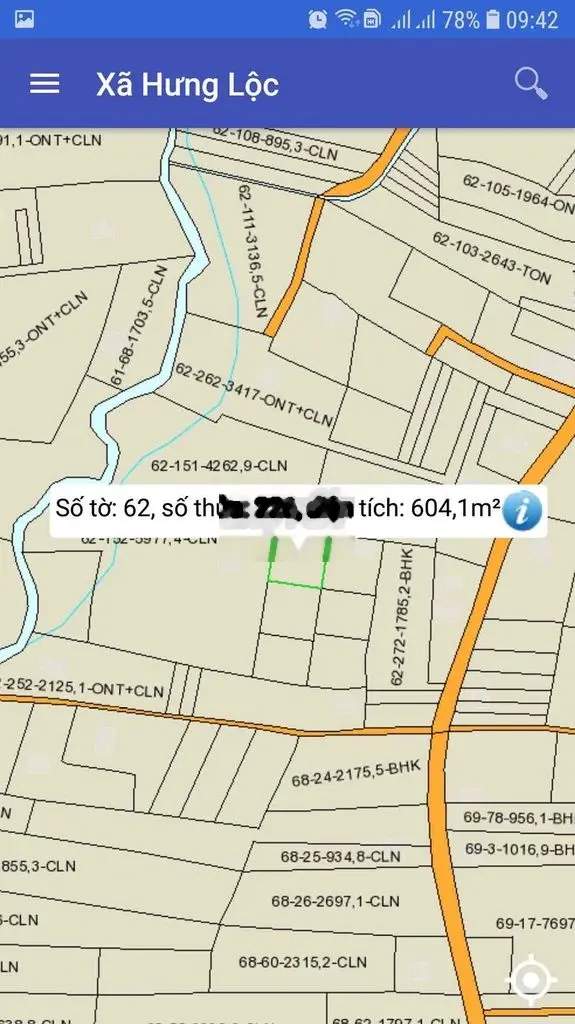 Đất sổ đỏ chính chủ, 604m2