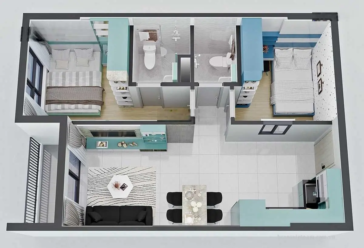 Sở hữu ngay căn hộ 2PN 2WC với 448 triệu tại dự án Luxury đầu tiên tại Đại Lộ Đông Tây Bình Dương