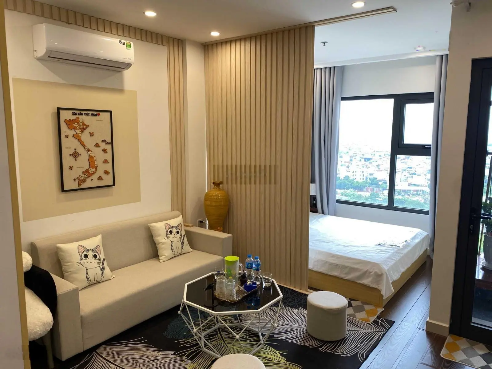 Bán gấp căn studio full đồ mới toà S101 Smart City 1,93 tỷ bao phí