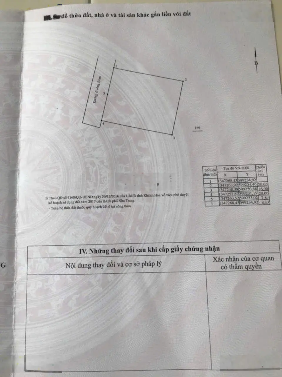 Bán đất, Thôn Phước Lộc, Phước Đồng, dt 320 m2, ngang 16 m, đường 5 m - giá 1,44 tỷ