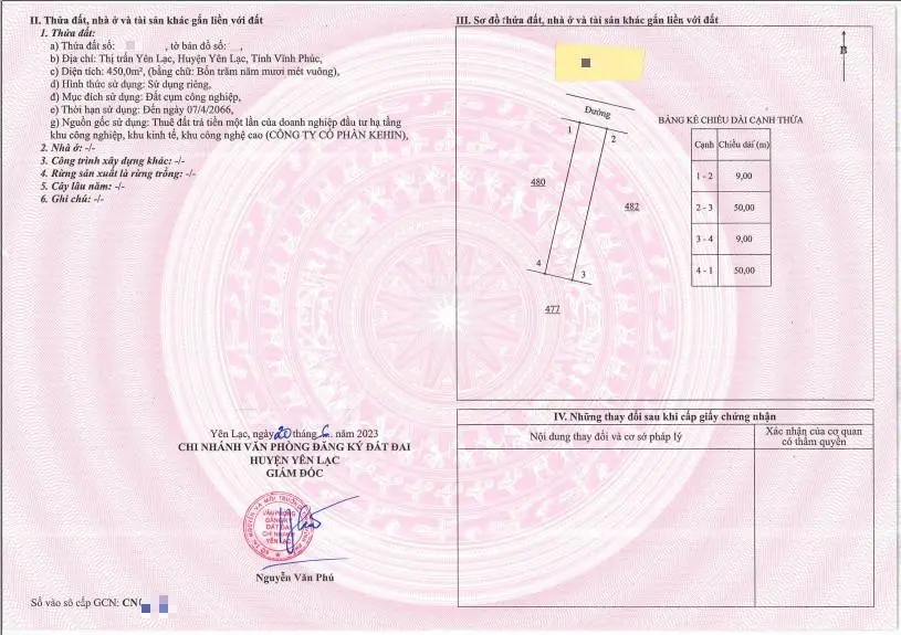 Đất cụm khu công nghiệp có sổ đỏ giá chỉ 7tr/m2