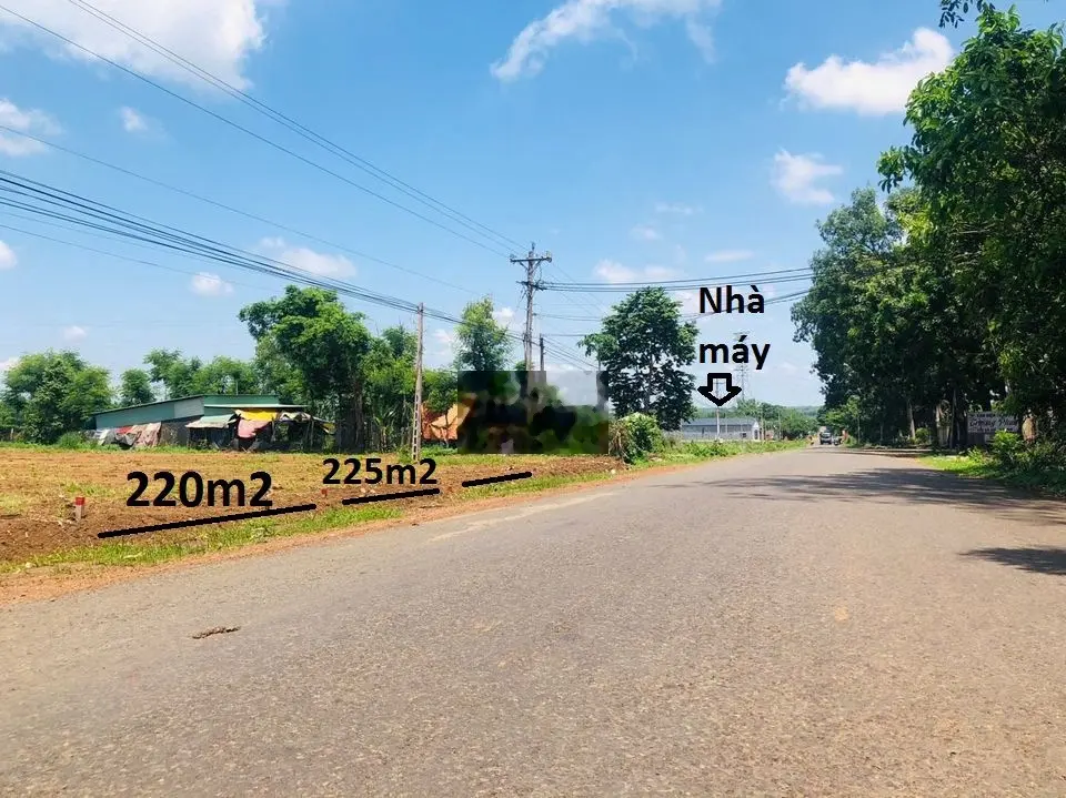 Sau lưng Bệnh viện Lộc Ninh, đất xây trọ xung quanh toàn nhà máy 268tr